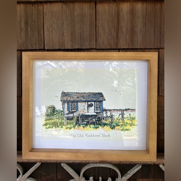 The Old Crabbers Shack, Orient, NY. Vintage 1994 Print Signed by the Artist. - Picture 1 of 10